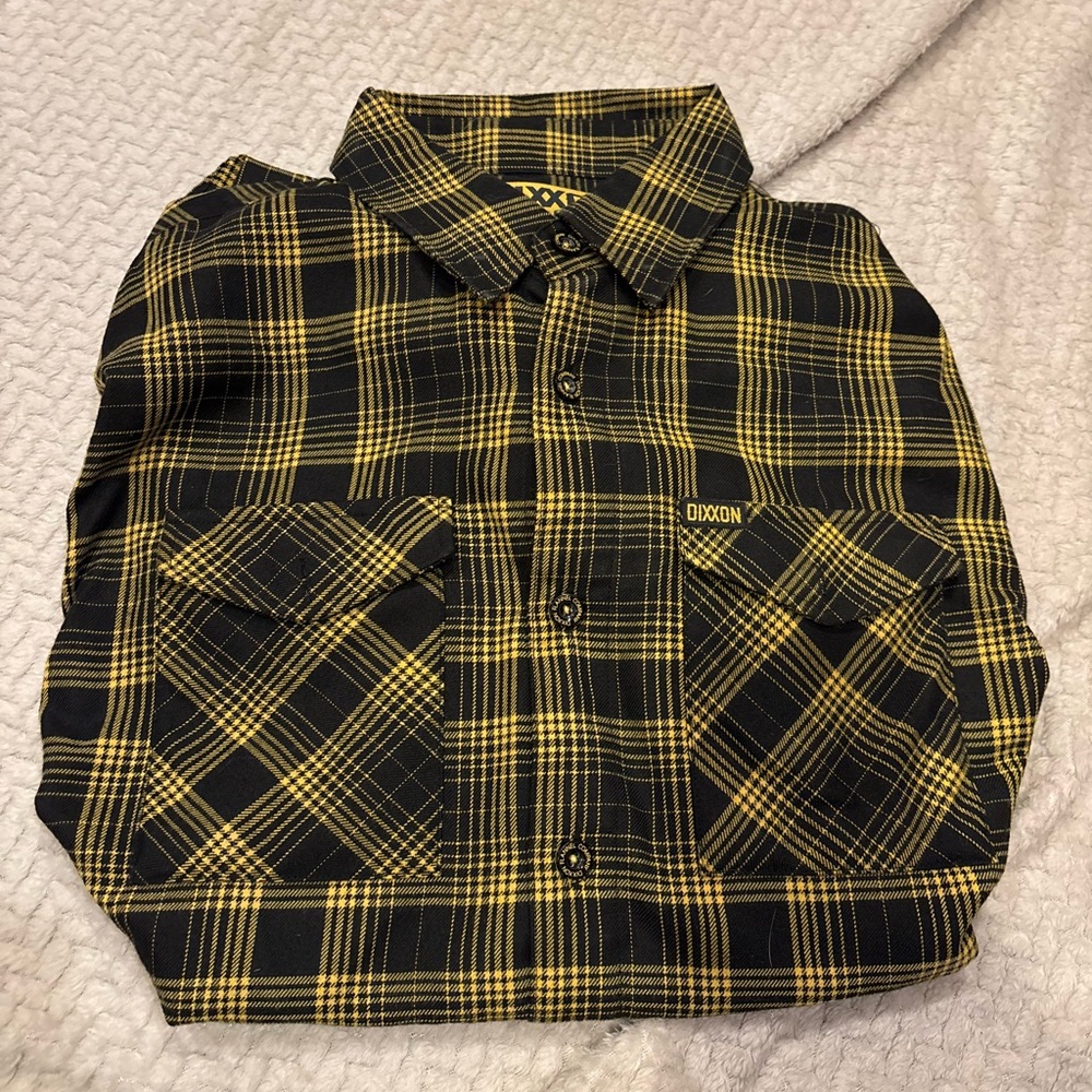 Dixon Yellow and Black Plaid Shirt